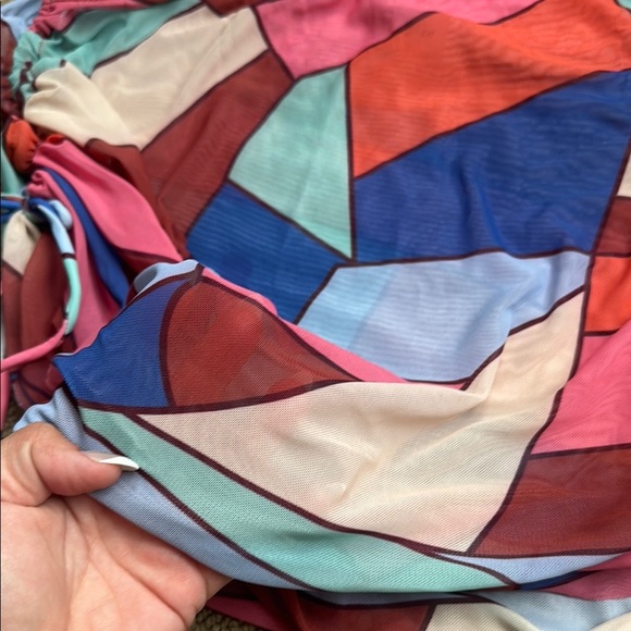 Colorful bikini 3pc Set - Picture 5 of 10